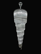 102 Inch Tall Chandelier Modern Spiral Crystal Chandelier for High Ceiling Staircase-大吊灯-Manorlights