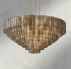 Sirene Smoke Glass Round Chandelier 41", 52", 65"-chandelier-Manorlights
