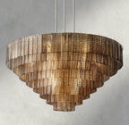 Sirene Smoke Glass Round Chandelier 41", 52", 65"-chandelier-Manorlights