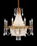 33X33 Inch French Empire Brass and Crystal Chandelier-铜灯-Manorlights