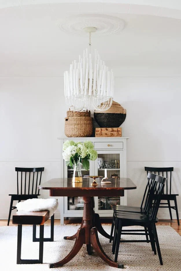 5/6 - Light Modern Branch Modeling Chandelier in White or Black for Stylish Interiors - 5 Lights / D21"*H29"WhiteWarm LightBlushlighting