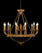39X37 Inch 12 Lights Rococo French Empire Copper Chandelier-铜灯-Manorlights