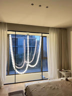 Modern Creative Pearl Necklace Chandelier-Chandeliers-Manorlights