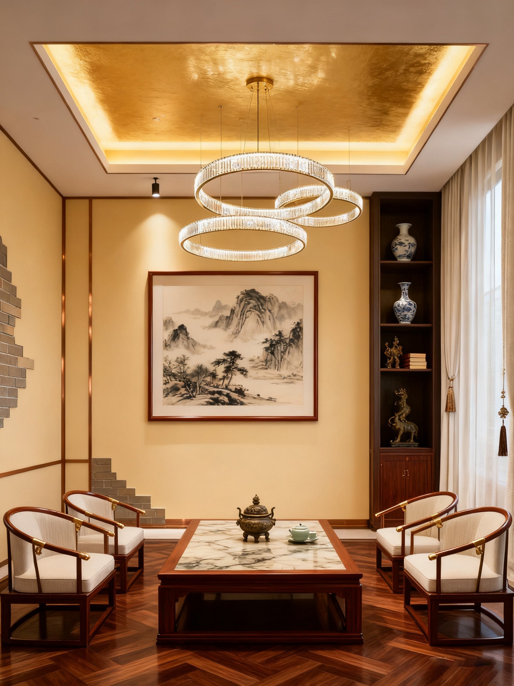 Modern Crysal Ring Pendant Chandelier Large Crytal Chandelier for Living Room-大吊灯-Manorlights