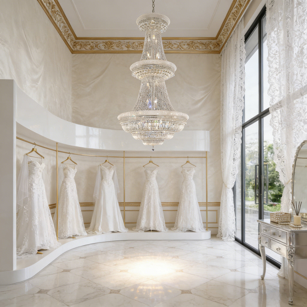 42X76 Inch 56 Lights French Basket K9 Crystal Chandelier Lighting-大吊灯-Manorlights