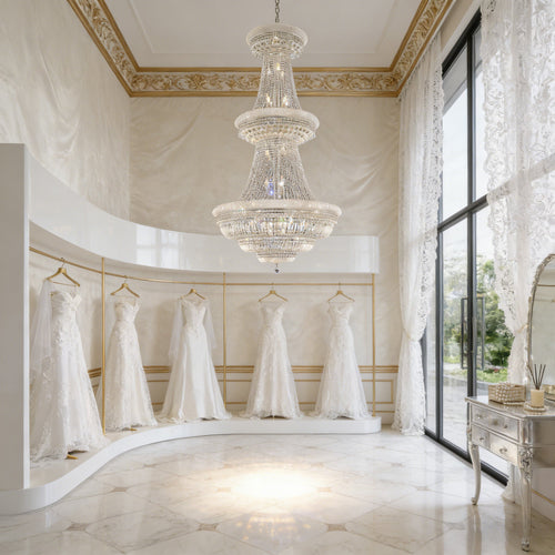 42X76 Inch 56 Lights French Basket K9 Crystal Chandelier Lighting-大吊灯-Manorlights