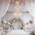 36X69 Inch 32 Lights French Basket K9 Crystal Chandelier Lighting-大吊灯-Manorlights