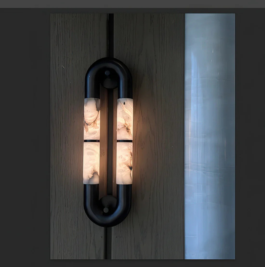 Alabaster Tube Wall Sconce-Wall Sconces-Manorlights