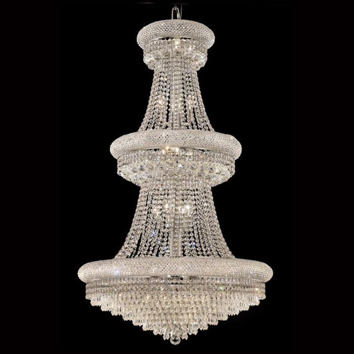 30X50 Inch 30 Lights Elegant Empire K9 Crystal Chandelier-大吊灯-Manorlights