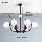 6-8-10 Lights Mid Century Modern Ceiling Light - Manorlights