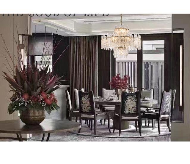 Tiered Round Glass Chandelier