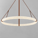 Calviro Leather Round Chandelier
