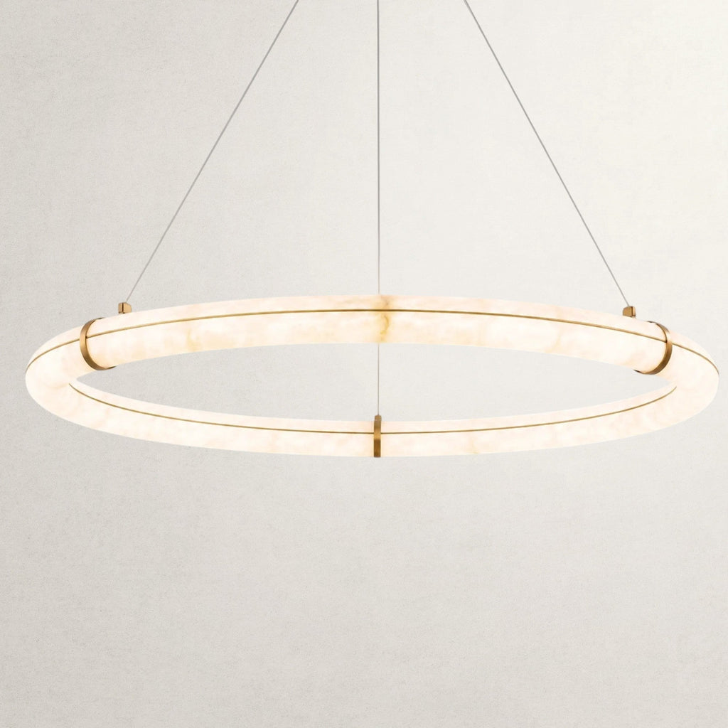 Nivaya loop Alabaster Chandelier