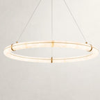 Nivaya loop Alabaster Chandelier