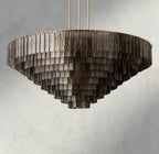 Sirene Smoke Glass Round Chandelier 41", 52", 65"-chandelier-Manorlights