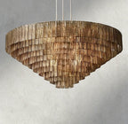 Sirene Smoke Glass Round Chandelier 41", 52", 65"-chandelier-Manorlights
