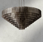 Sirene Smoke Glass Round Chandelier 41", 52", 65"-chandelier-Manorlights