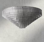 Sirene Clear Glass Round Chandelier 41", 52", 65"-chandelier-Manorlights