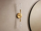Soltaire Crystal Double Wall Sconce-Manorlights