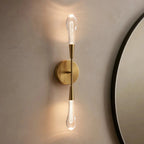 Soltaire Crystal Double Wall Sconce-Manorlights