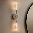 Soltaire Crystal Double Wall Sconce-Manorlights