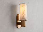 Harlin Wall Sconce in Alabaster-Manorlights