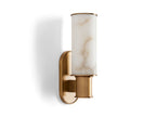Harlin Wall Sconce in Alabaster-Manorlights