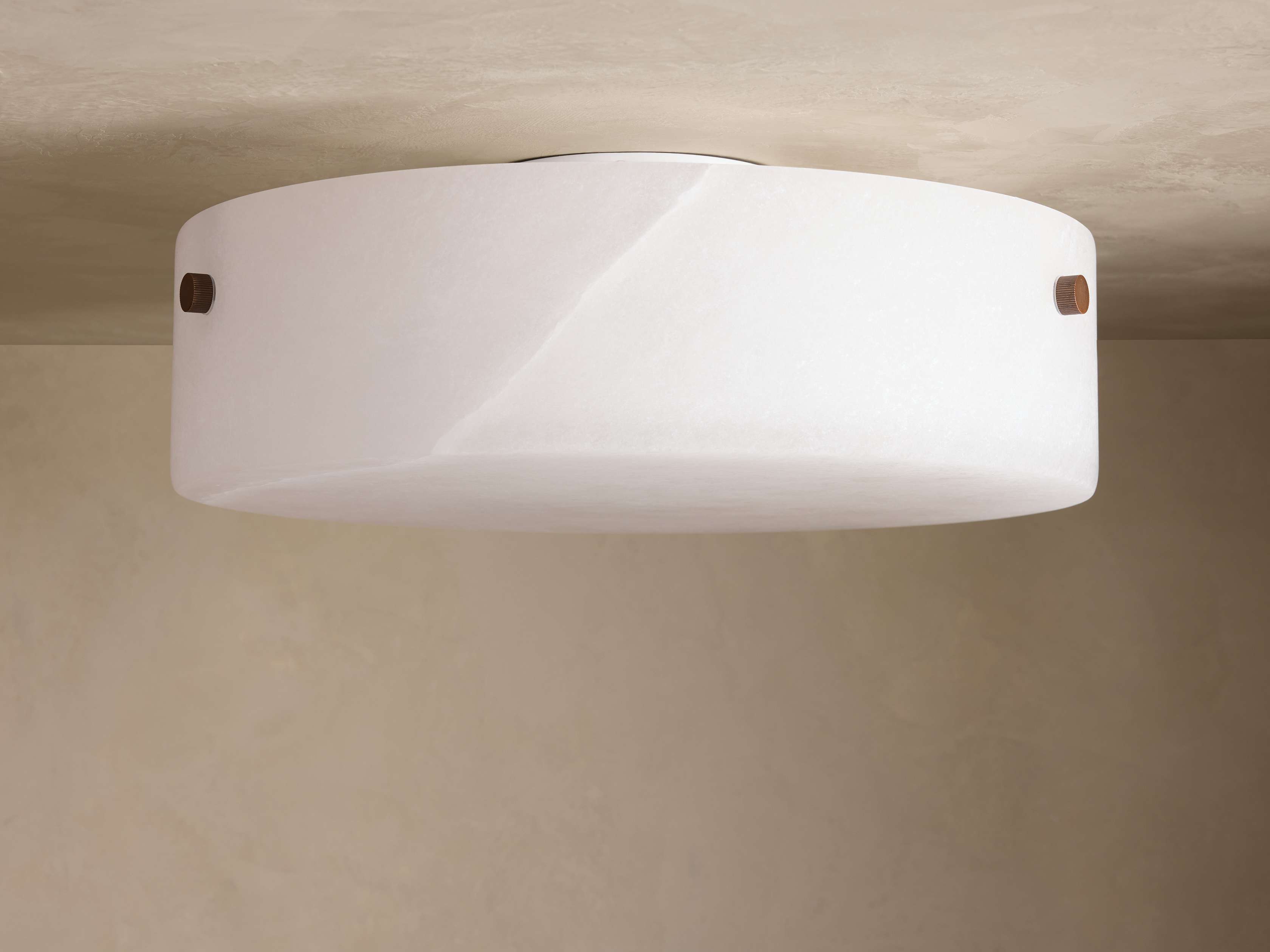 Chayla Alabaster Stone Flushmount 16" W-Manorlights