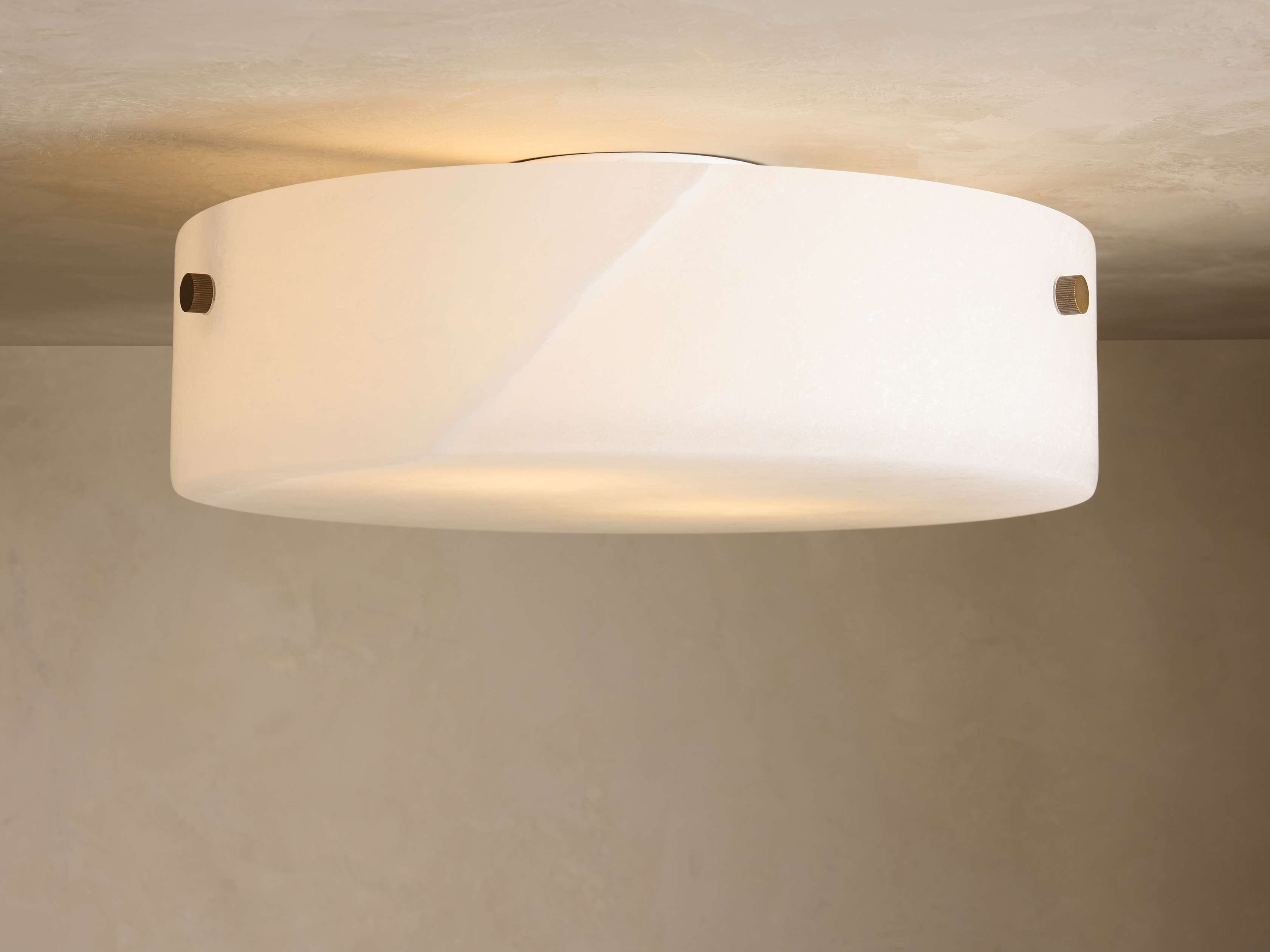 Chayla Alabaster Stone Flushmount 16" W-Manorlights