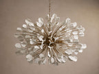 Lunaria Ceramic Leaves Chandelier 42''D-Chandelier-Manorlights
