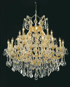 25 Lights Maria Theresa Crystal Chandelier 36'' Wide Living Room Chandelier in Gold MT01L25G-吊灯-Manorlights