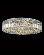 24'' Round Flush Mounted Chandelier Modern Crystal Ceiling Light-吸顶灯-Manorlights