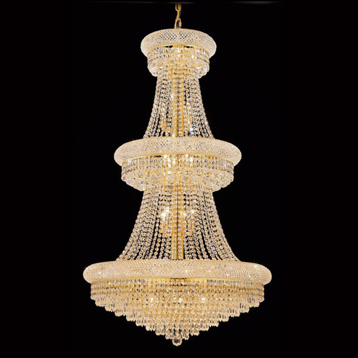 30X50 Inch 30 Lights Elegant Empire K9 Crystal Chandelier-大吊灯-Manorlights