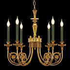 26-34 Inch Multiple Size Small Baroque Style Royal French Copper Chandelier Lighting-铜灯-Manorlights