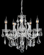 18'' Wide Small Chandelier 5 Lights Maria Theresa Crystal Chandelier MT01L5C-吊灯-Manorlights