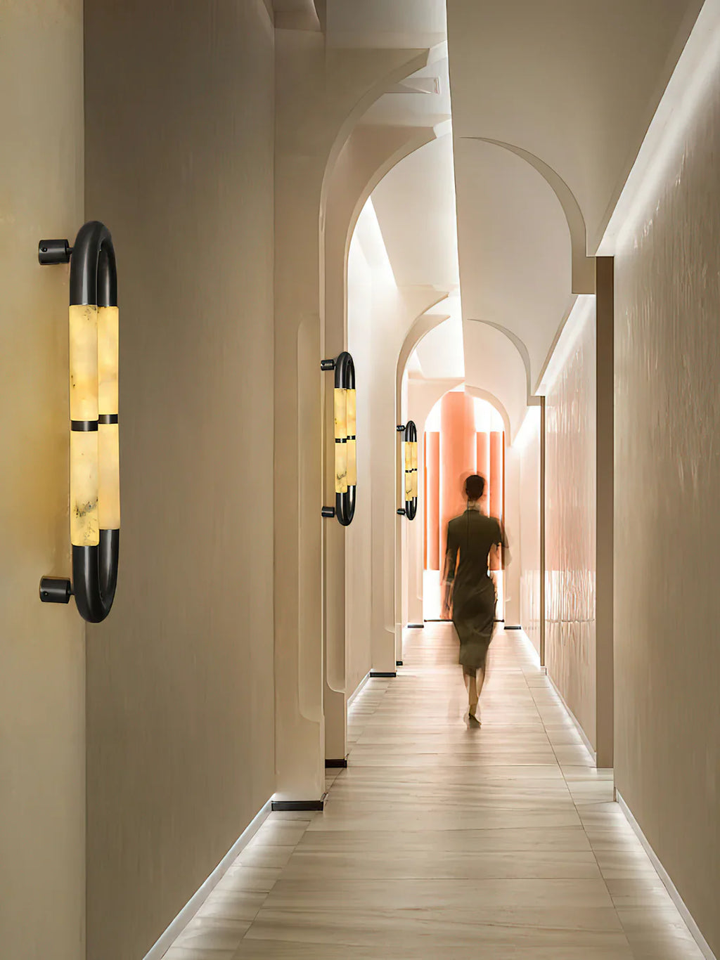 Alabaster Tube Wall Sconce-Wall Sconces-Manorlights