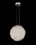 Clear Geode Quartz Crystal Ball Modern Pendant Light-现代灯-Manorlights