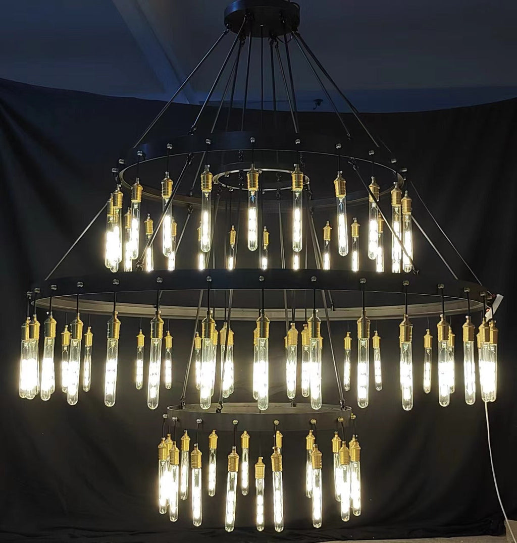 Retro-Inspired Metal Pendant Light Chandelier for Living Room/Bedroom/Staircase/Villa-Manorlights