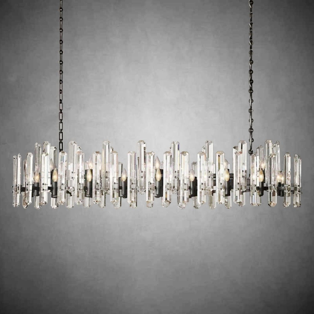 Bonington Rectangular Crystal Chandelier – 54" & 72"