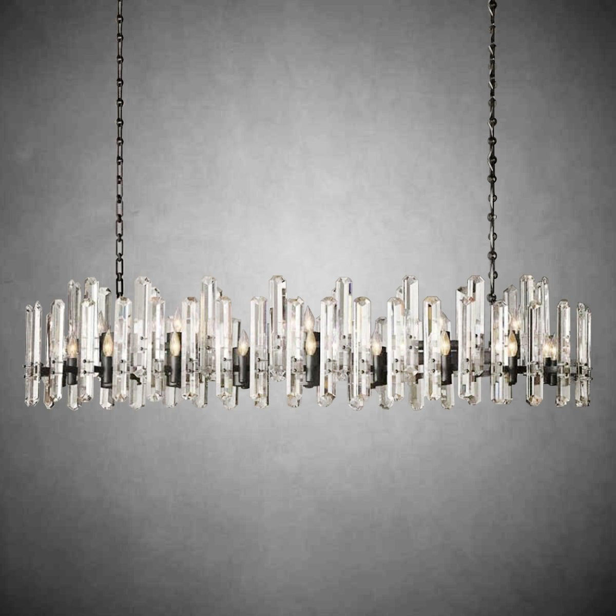 Bonington Rectangular Crystal Chandelier – 54" & 72"