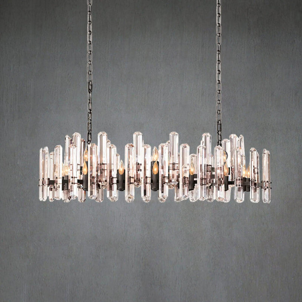 Bonington Rectangular Crystal Chandelier – 54" & 72"