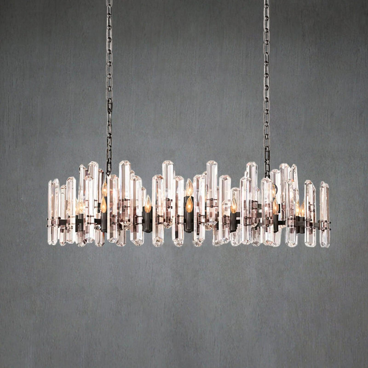 Bonington Rectangular Crystal Chandelier – 54" & 72"