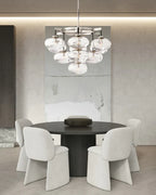 Coraline Clear Glass Round Chandelier 36"