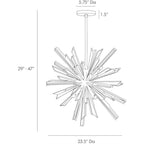 Axel Crystal Sputnik Chandelier-chandelier for bedroom,chandelier for dining room,chandelier for stairways,chandelier for foyer,chandelier for bathrooms,chandelier for living room-Manorlights