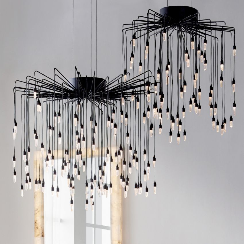 Ambert Crystal Raindrops Chandelier-Chandelier-Manorlights