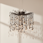 Ambert Crystal Raindrops Chandelier-Chandelier-Manorlights