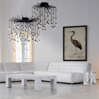 Ambert Crystal Raindrops Chandelier-Chandelier-Manorlights