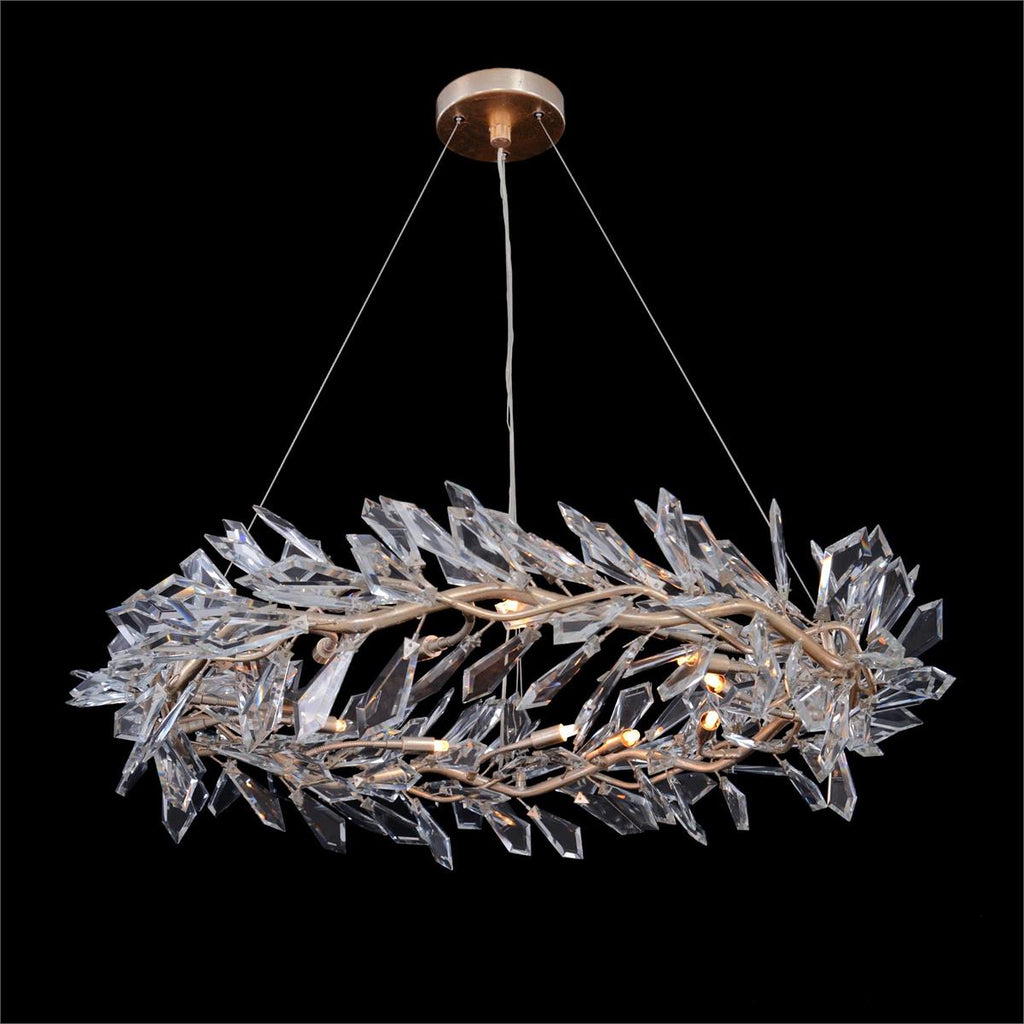 Kotta Twelve-Light Cut-Crystal Pendant Chandelier AJC-9281 - Manorlights
