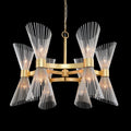 Bonheur Twelve-Light Glass Chandelier