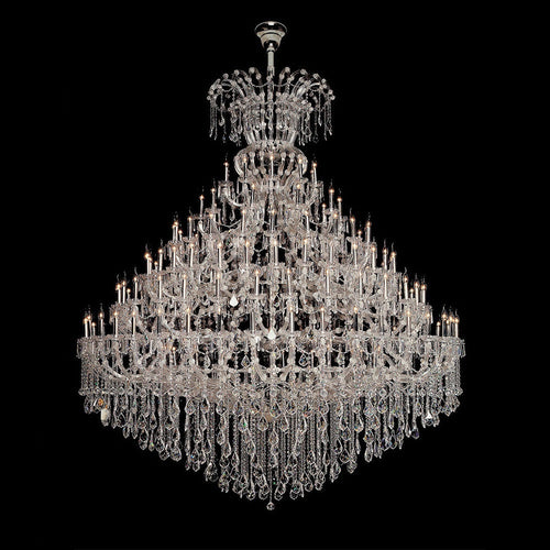 104X118 Inch Extra Large Maria Theresa Crystal Chandelier 140 Lights Candle Style Oversized Chandelier for Event Hall-大吊灯-Manorlights